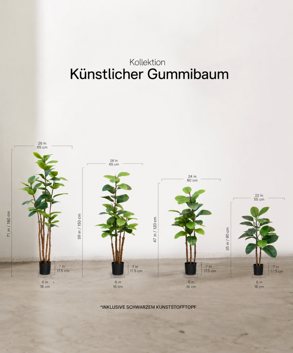 Ficus elastica artificiel