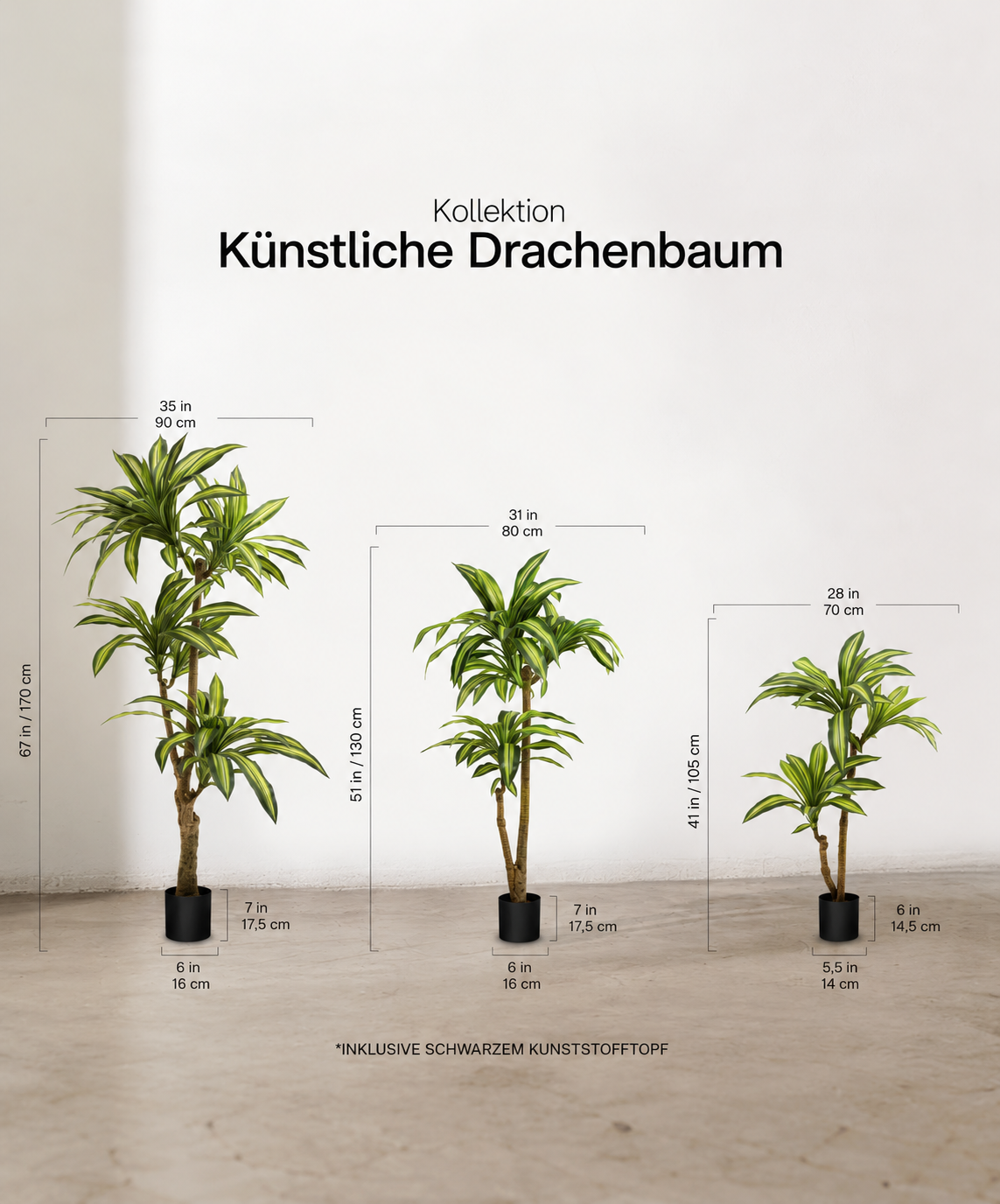 Dracaena artificiel